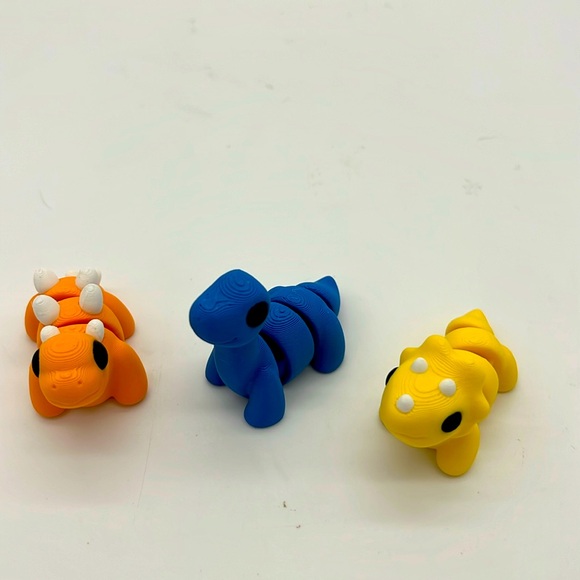 3D printed 3 Pack Dinosaurs Fidget Toy Fun Collectible Stress … - Picture 1 of 4